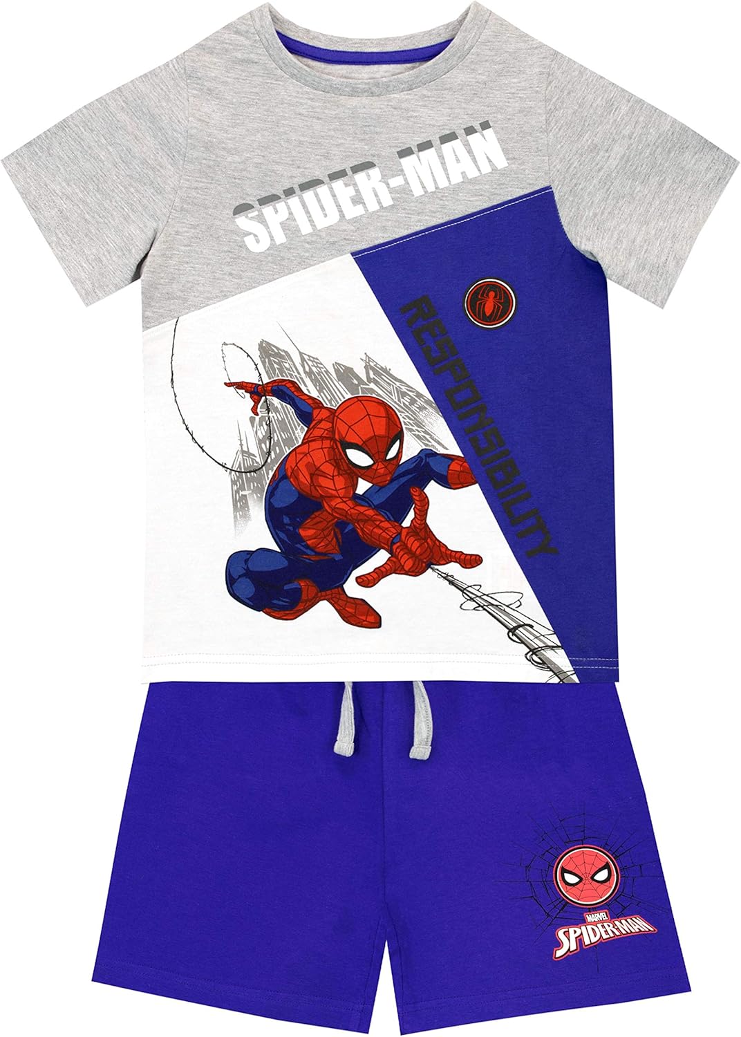 Marvel Boys Spiderman T-Shirt And Shorts Set